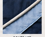 Contrast piping along a seam