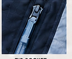 Zip pocket detail